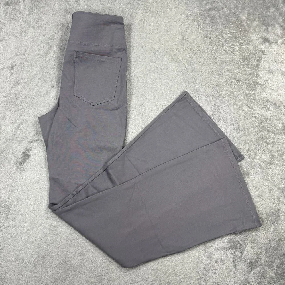 NWT Halara Flare Leggings High Waisted 4-Way Stretch Gray Athleisure Womens XS